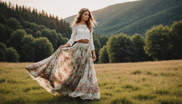 Découvrez les plus belles jupes longues pour un mariage bohème
